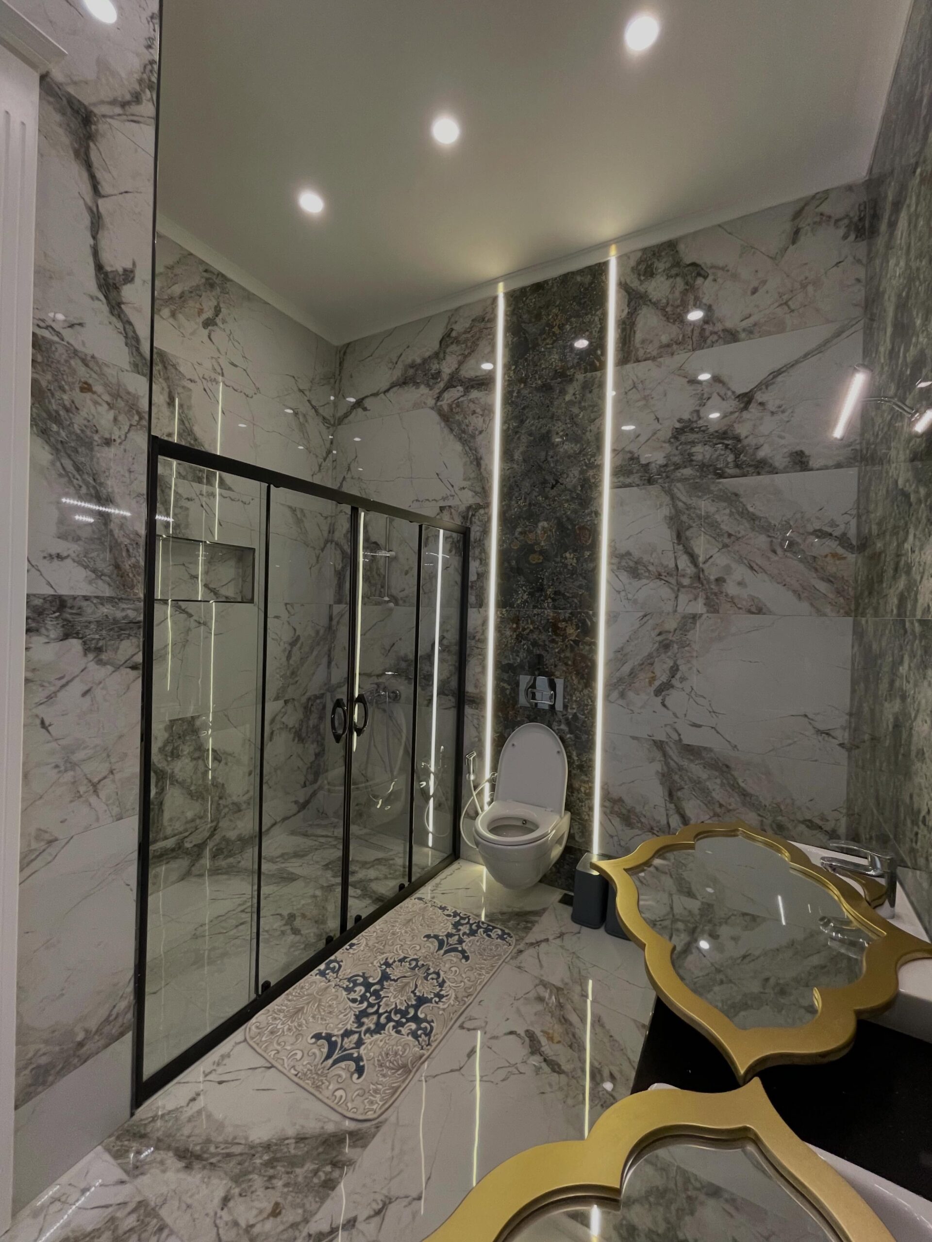 Mill House Decor mermer banyo ve özel detay uygulaması